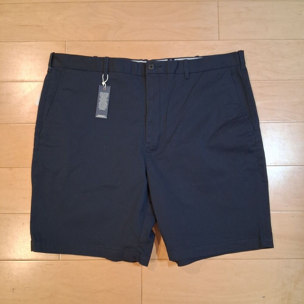 NWT Penguin Mens Chino Shorts 40"x 8" Dark Sapphire Blue Slim Fit Stretch Preppy